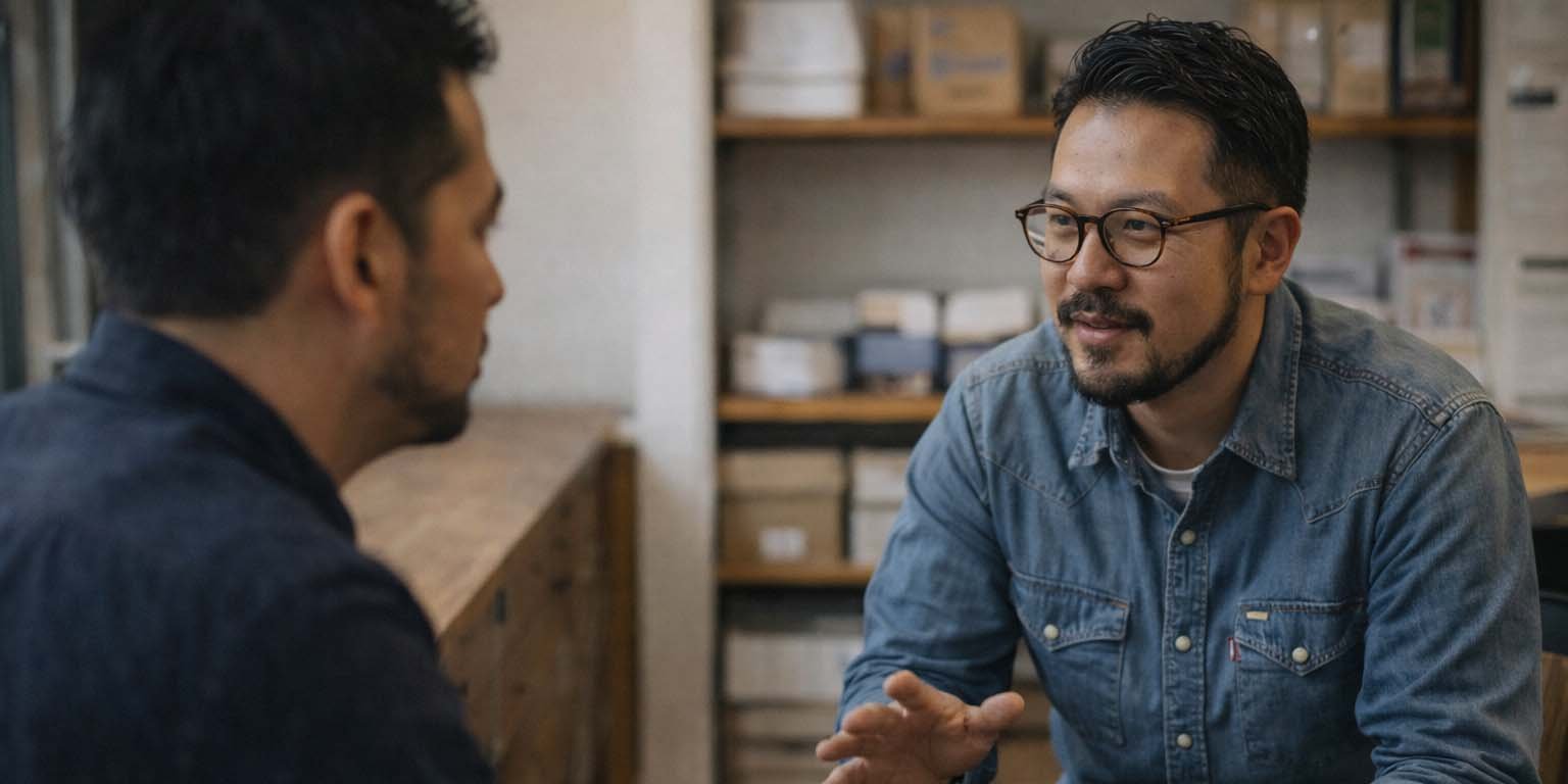 A retail manager coaching frontline staff