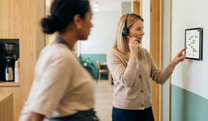 Head office manager solving rotas