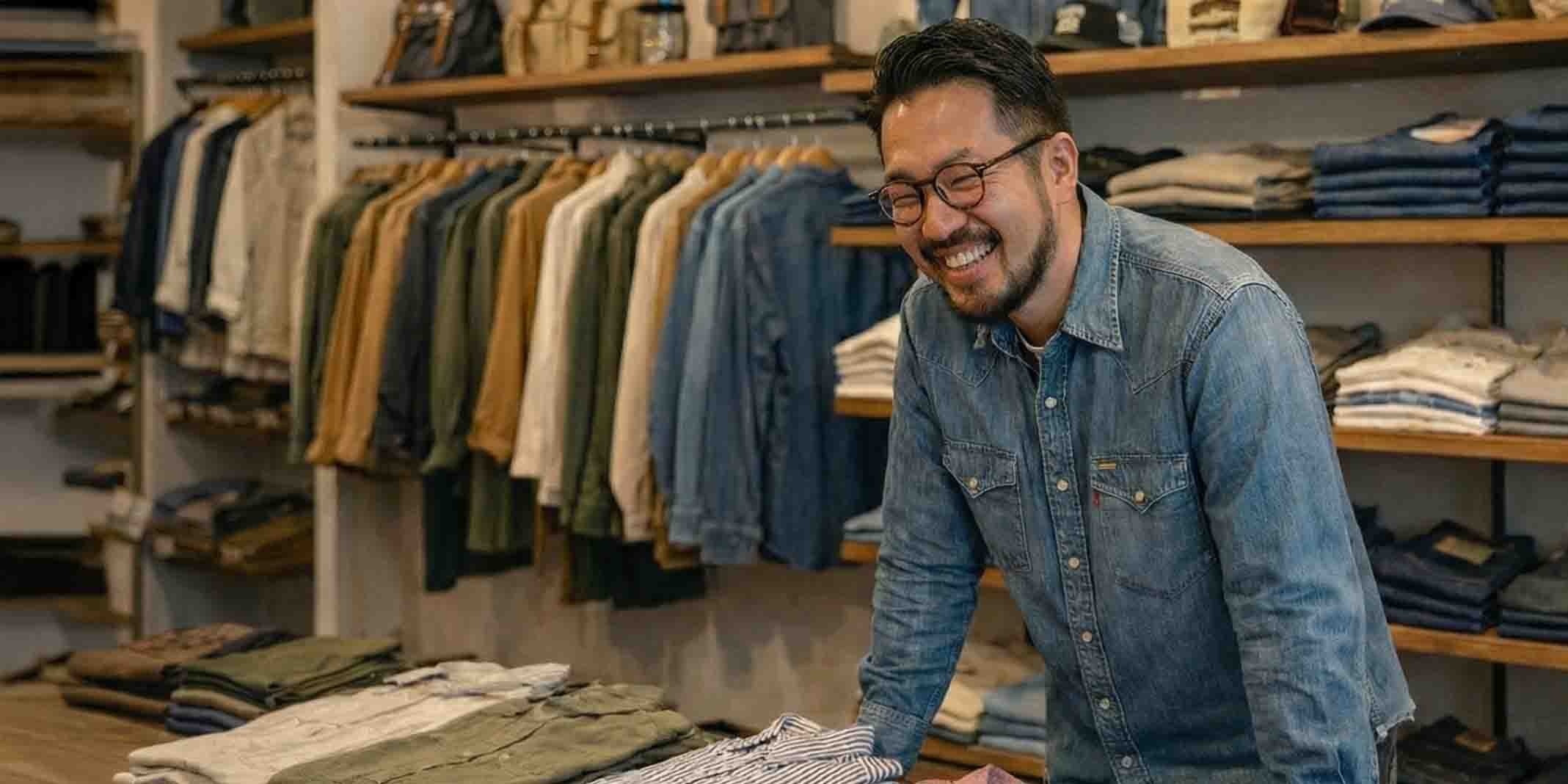 A retail manager visiting a store