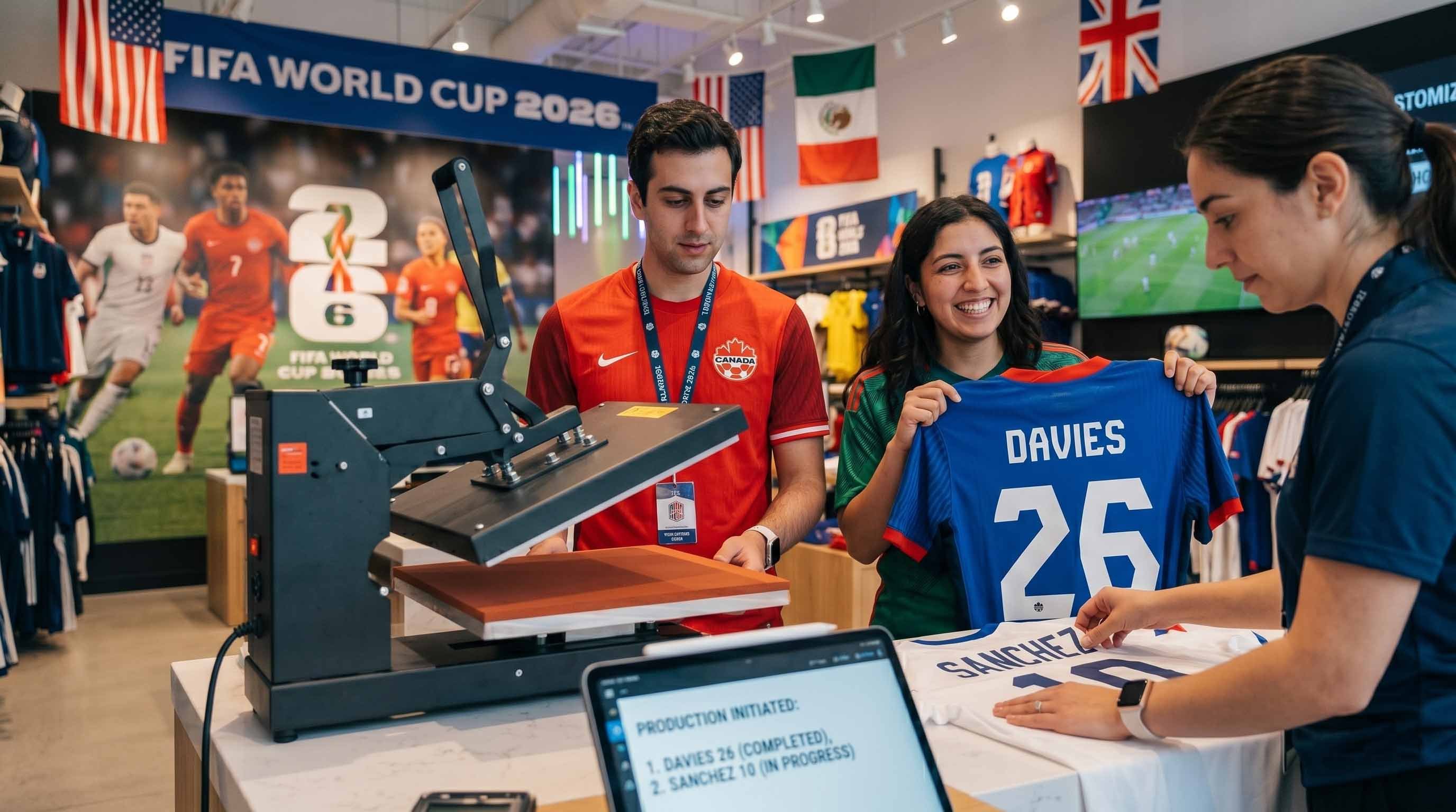 A World Cup 2026 customer happy with their print