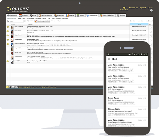 Quinyx Employee Communication