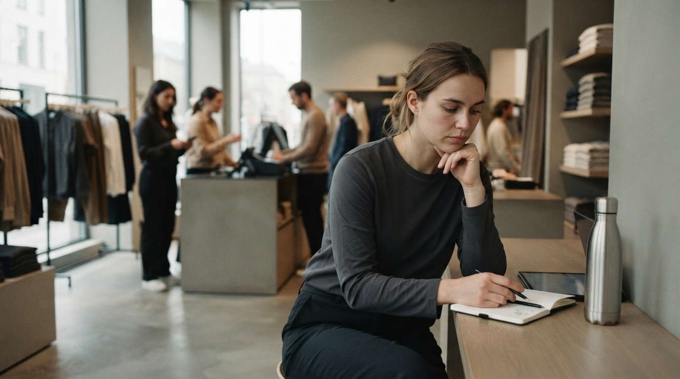 Tired employee at workplace