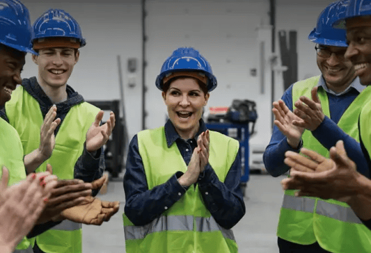 Boost morale and retention, employees celebrating together