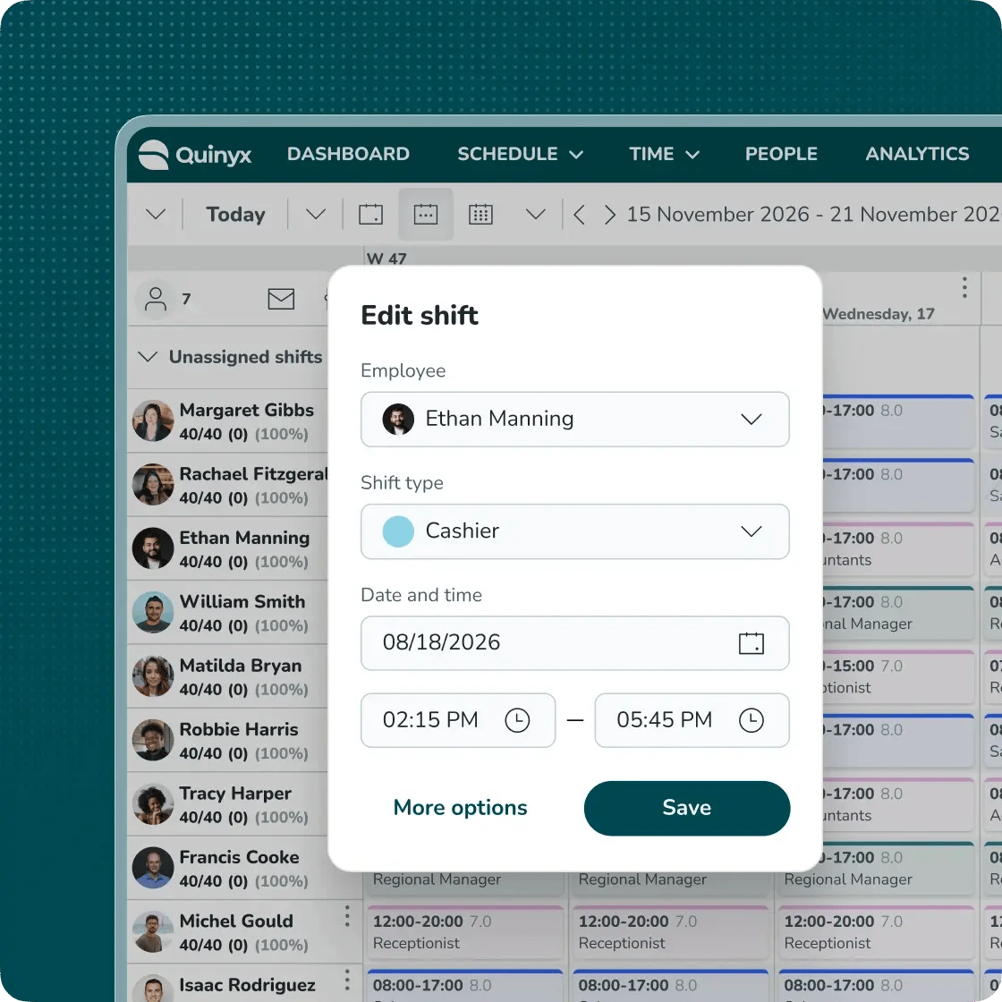 Manage your workforce. Simplify every shift.