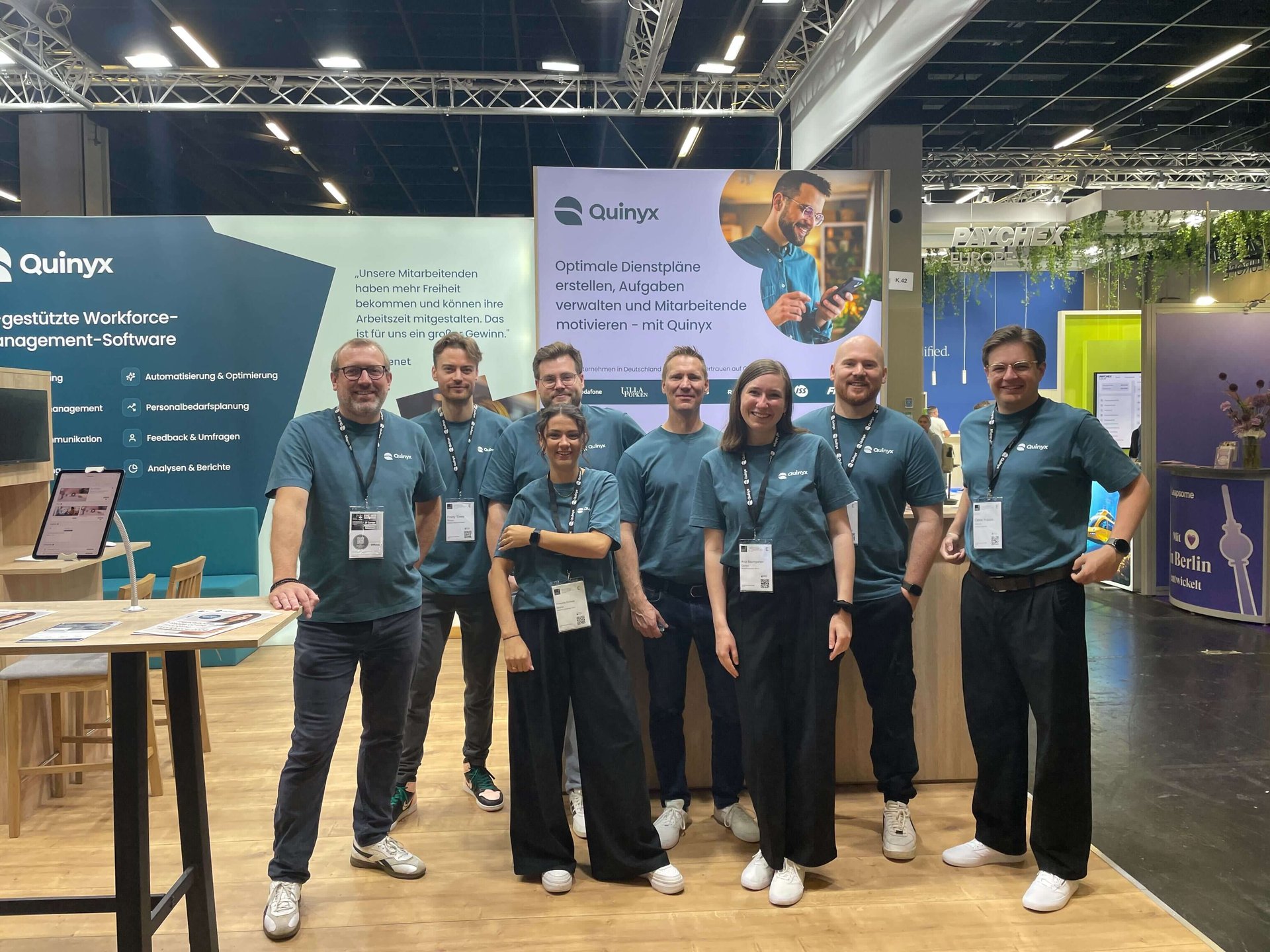 Das Quinyx-Team auf der Zukunft Personal