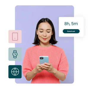 Enable no-fuss time clocking and tracking